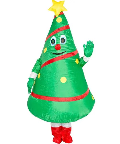 Déguisement Sapin De Noël Adulte Unisexe - Cape Avec Décorations Et étoile - Tissu Polyester Doux - Fêtes Et Cosplay